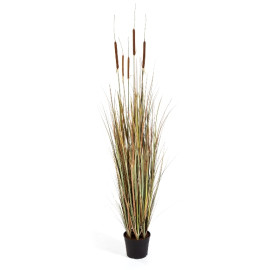 Kunstplant Lisdodde Gras Herfst 150 cm