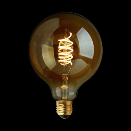 Filament LED Lamp Globe Curl Gold Ø95 mm E27 4W