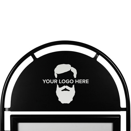 Topbord Contoursticker Round Tube A1 - Zwart sfeer